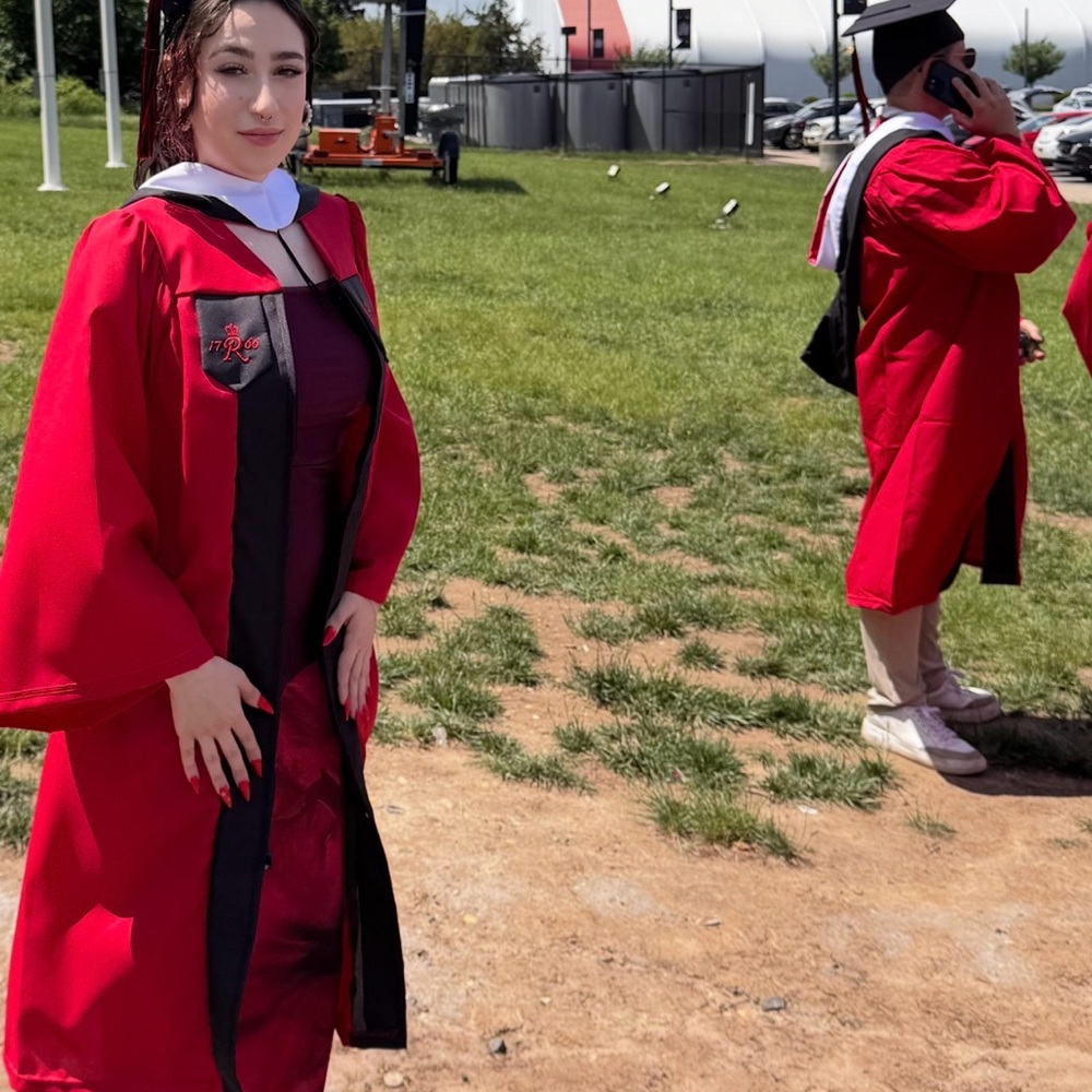 Rutgers SAS Graduation Regalia Gown with Hood - Picture 3 of 7